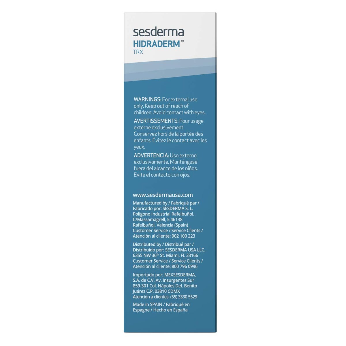 Sesderma Hidraderm TRX, Facial Gel Cream 1.7 Fl oz (50ml)
